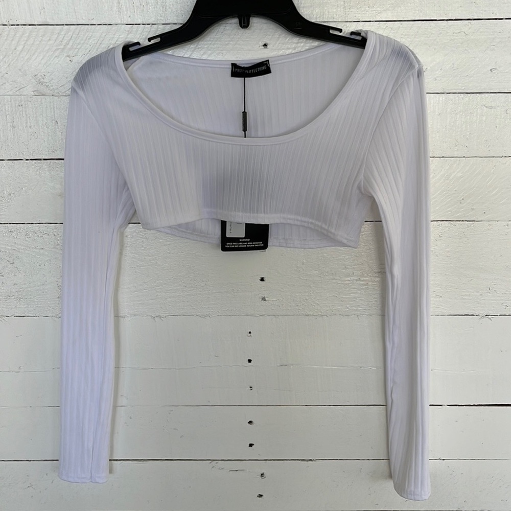 PrettyLittleThing Rib Crop Top NWT 6